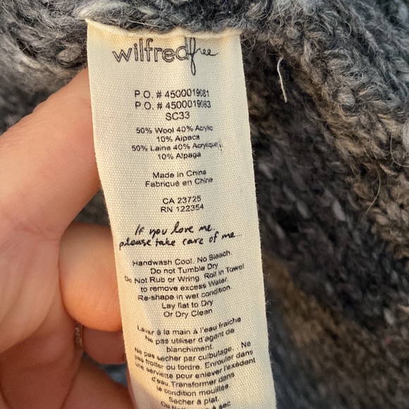 Wilfred Free Erable Alpaca Wool Blend Sweater XS - Picture 7 of 7